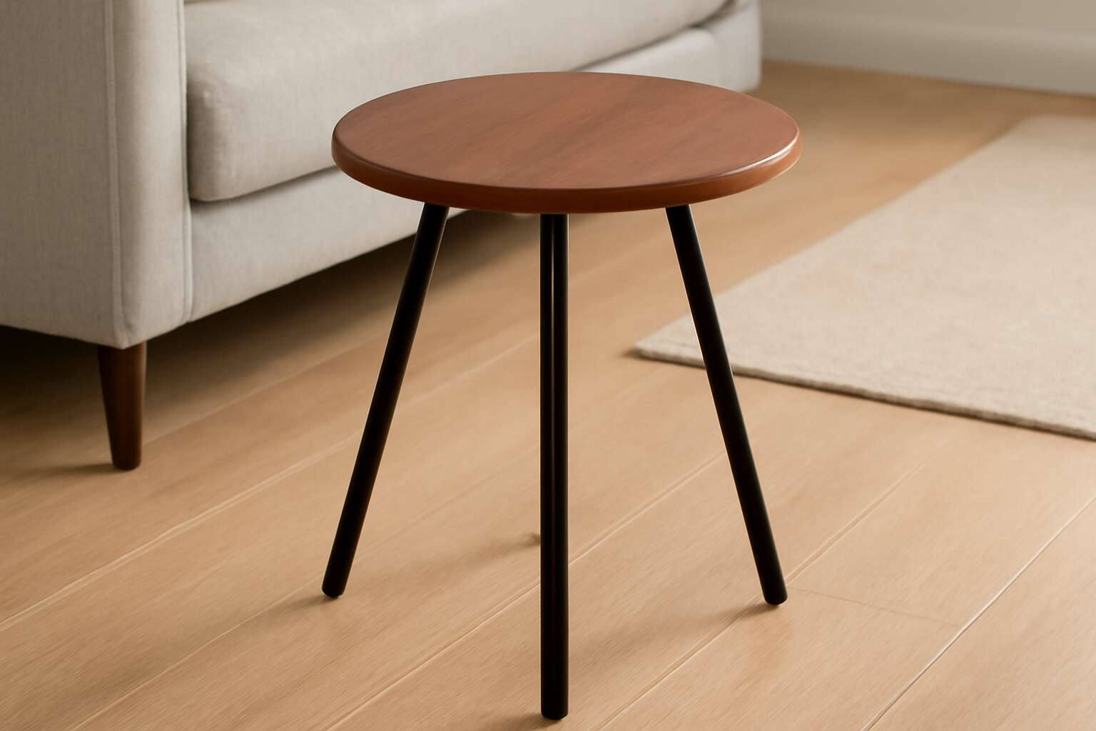 generated_image_69daf8d47b683.jpg metal and wood tripod side table stool
