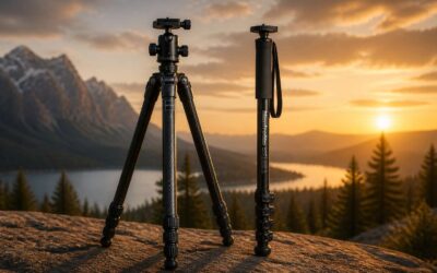 Tripod and monopod are must-haves for sharp, blur-free photos.